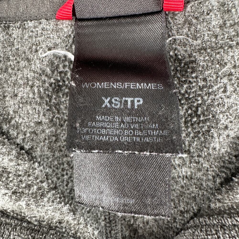 The North Face Gray Sweatshirt High Neck Collared Snap XS Cozy Warm Soft - Picture 4 of 7
